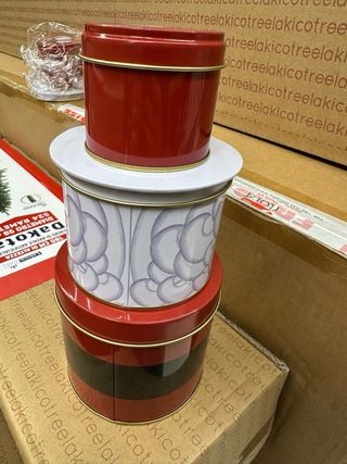 Set 3 Barattoli Natale Babbo Natale