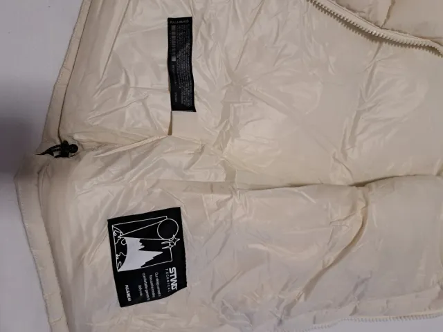 Chaleco de plumas hombre beige