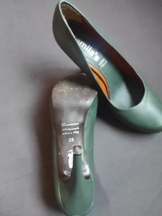 Zapatos de tacón Camila's color verde azulado