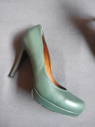 Zapatos de tacón Camila's color verde azulado