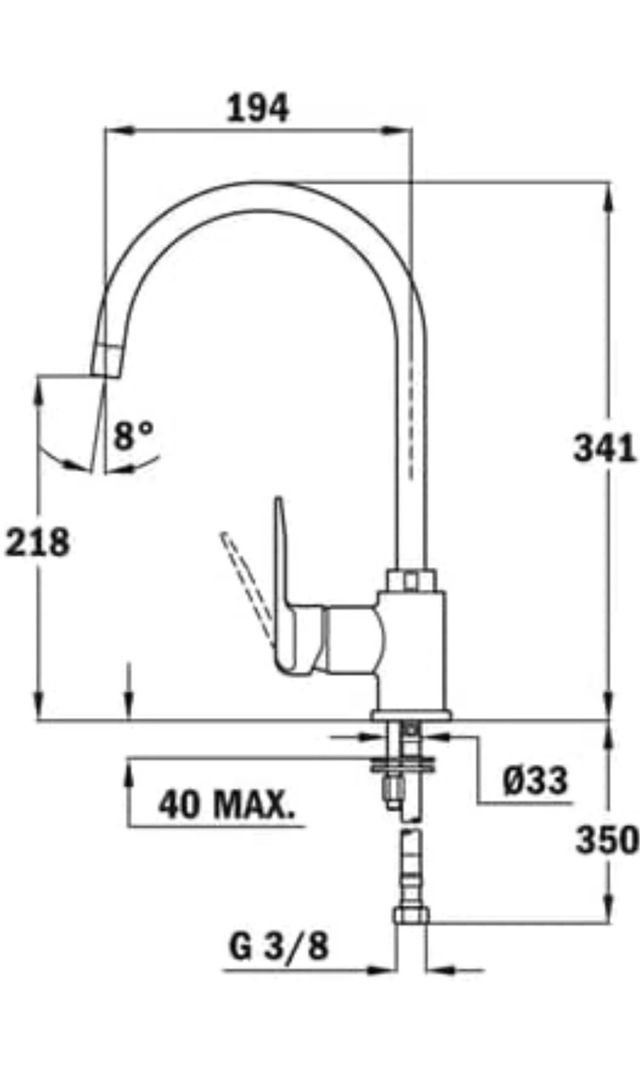 Grifo de cocina TEKA