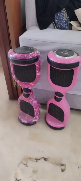 2 Hoverboards Rosados con Cargador