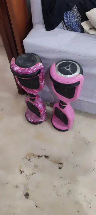 2 Hoverboards Rosados con Cargador