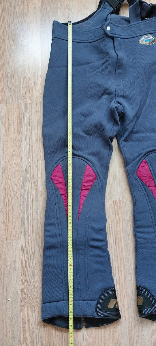 Pantalones de esquí con tirantes grises