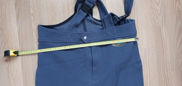 Pantalones de esquí con tirantes grises