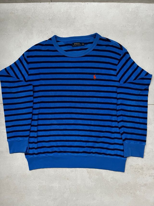 Maglione Polo Ralph Lauren righe blu XL