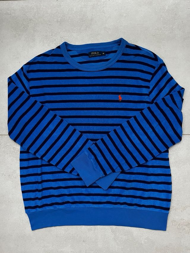 Maglione Polo Ralph Lauren righe blu XL