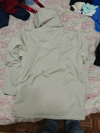 Chaqueta abrigo Hollister beige