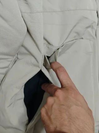 Chaqueta abrigo Hollister beige