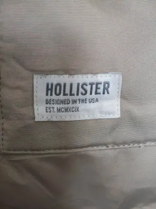 Chaqueta abrigo Hollister beige