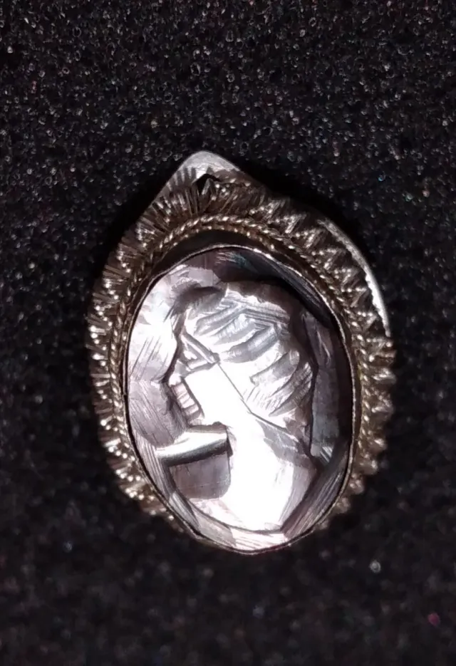 Orecchini cammeo argento