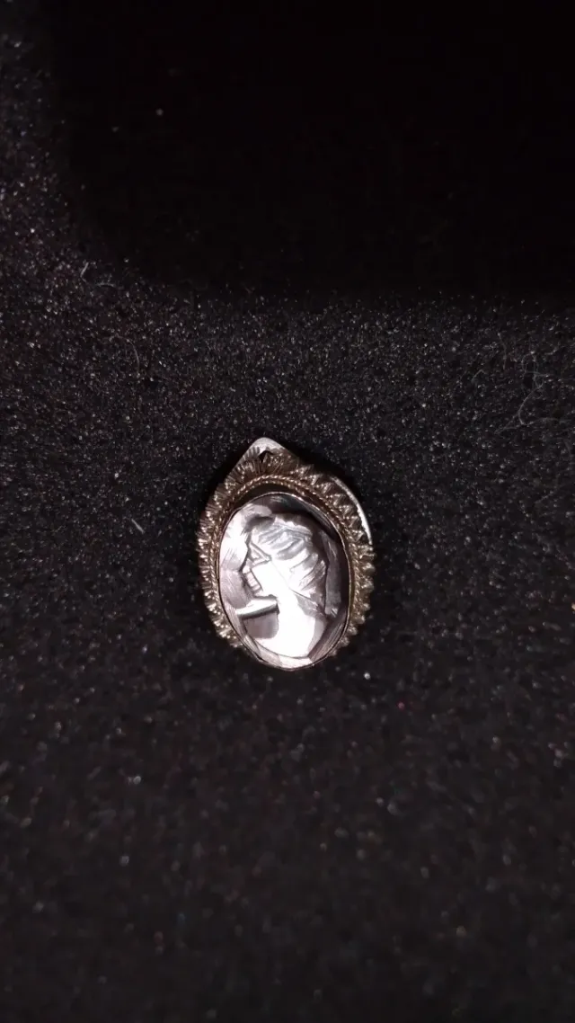 Orecchini cammeo argento