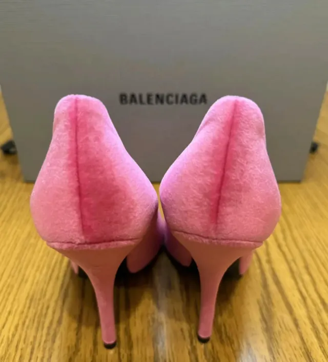 Zapatos Balenciaga Rosa Terciopelo