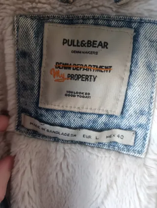 Chaqueta tejana forrada Pull&Bear Talla M