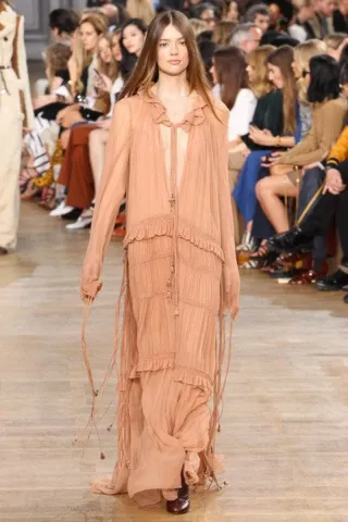 Vestido boho rosa talla única