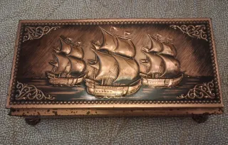 Scatola con velieri introvabile