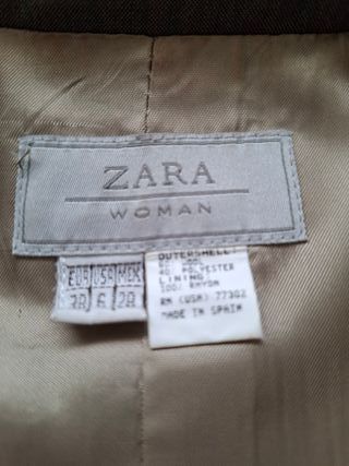Traje de chaqueta Zara marrón