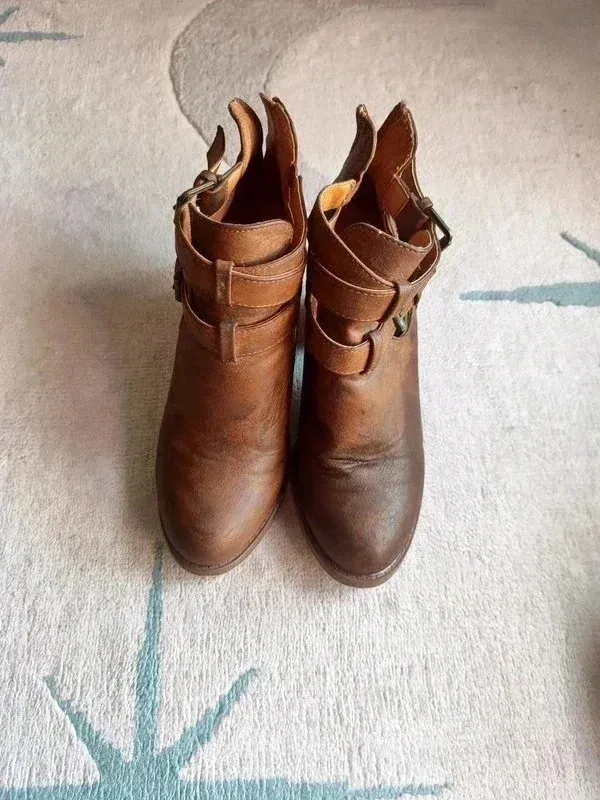 Botines Marrones JustFab Talla 36.5