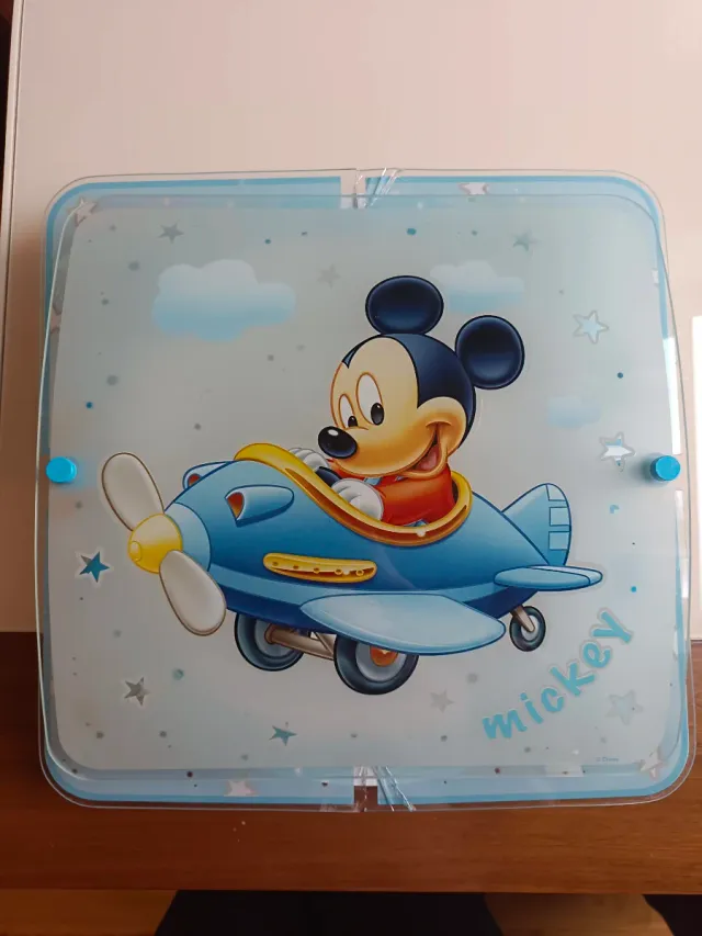 Plafón infantil Mickey Mouse avión