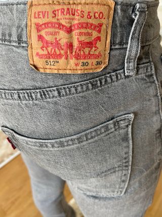 Levi's 512 Gris Talla 30-30 Slim Fit