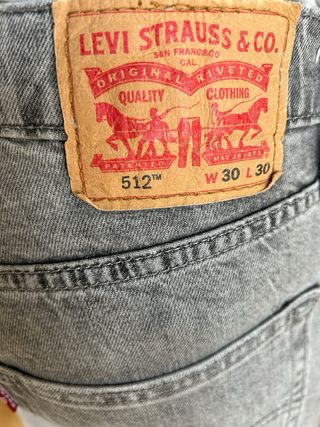 Levi's 512 Gris Talla 30-30 Slim Fit