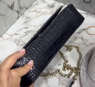 Bolso Jimmy Choo Negro Cocodrilo Nuevo