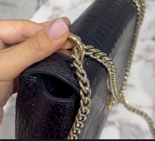 Bolso Jimmy Choo Negro Cocodrilo Nuevo