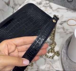 Bolso Jimmy Choo Negro Cocodrilo Nuevo