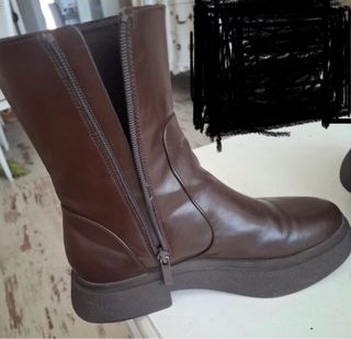 Botines marrones de piel