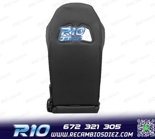 ASIENTO BAQUET UNIVERSAL LOOK SPARCO CUERO NEGRO