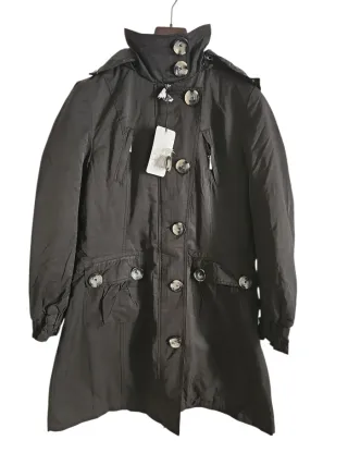 Cappotto Popoli Nero Taglia Unica Nuovo