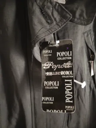 Cappotto Popoli Nero Taglia Unica Nuovo