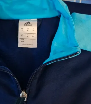 Conjunto Adidas Talla M Azul y Blanco