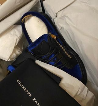 Giuseppe Zanotti Zapatillas Negras y Azules Nuevas