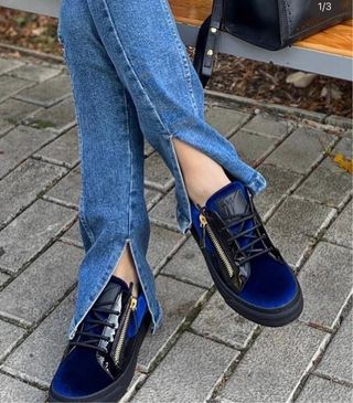 Giuseppe Zanotti Zapatillas Negras y Azules Nuevas