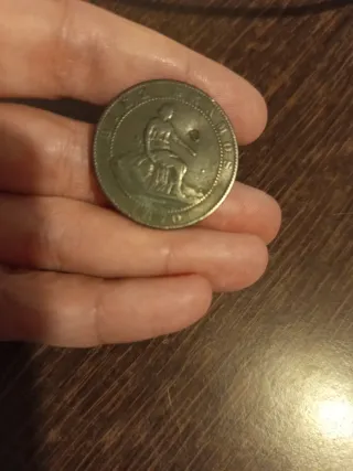 Moneda 10 céntimos 1870