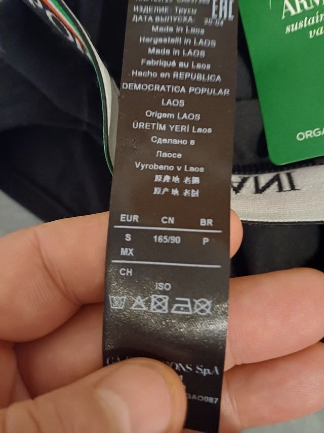 Slip Emporio Armani Negro Talla S