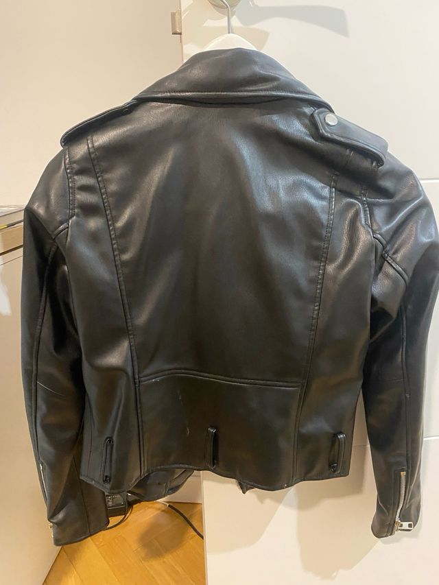 Cazadora Biker Zara Negra