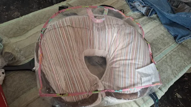 Cuscino allattamento a righe