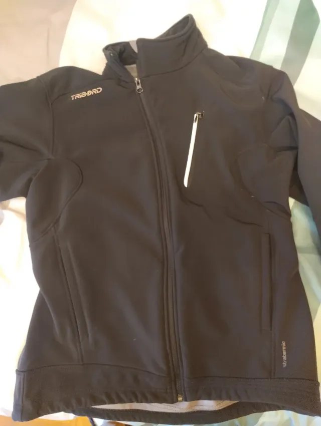 Cazadora cortavientos Tribord Negra