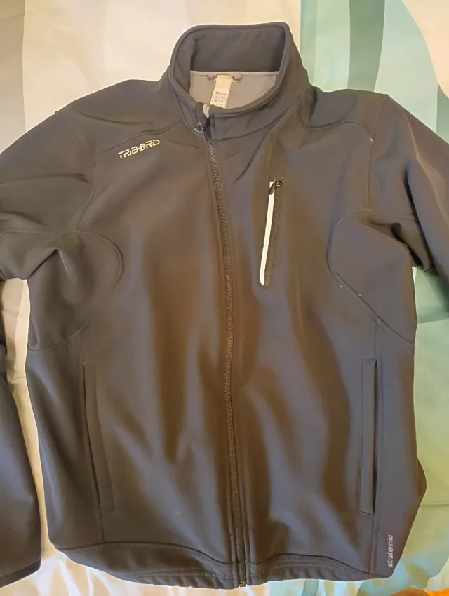 Cazadora cortavientos Tribord Negra