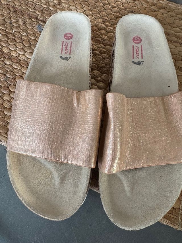 Sandalias JOMIX Verano Doradas y Plateadas