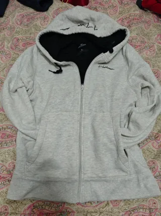 Sudadera Hollister borreguito gris con capucha