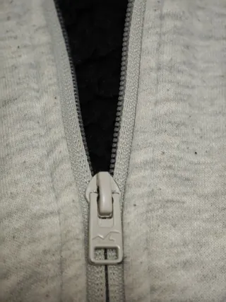 Sudadera Hollister borreguito gris con capucha