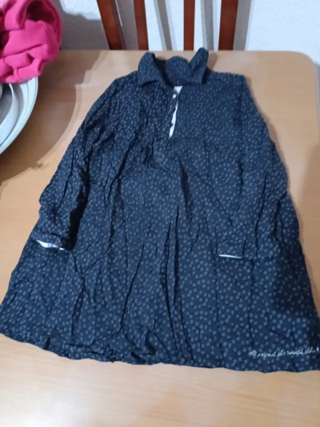 Vestido niña mariquitas rosa