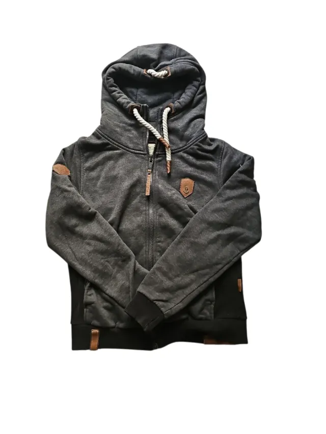 Felpa Naketano Zip Collo Alto Grigia S