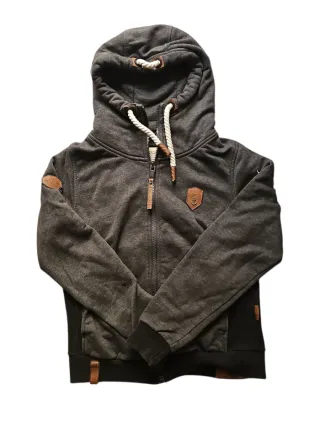 Felpa Naketano Zip Collo Alto Grigia S