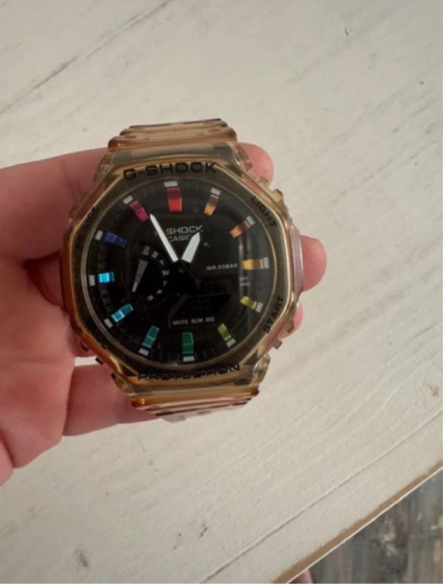 G-Shock Transparente Multicolor