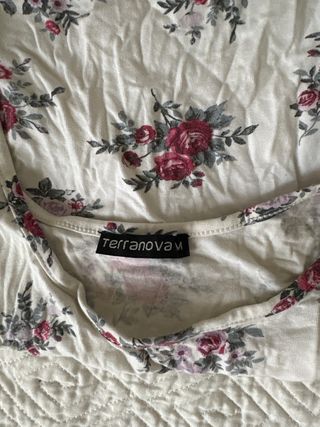 Vestitino floreale bianco e rosa