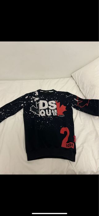 Sudadera DSquared2 Negra y Roja